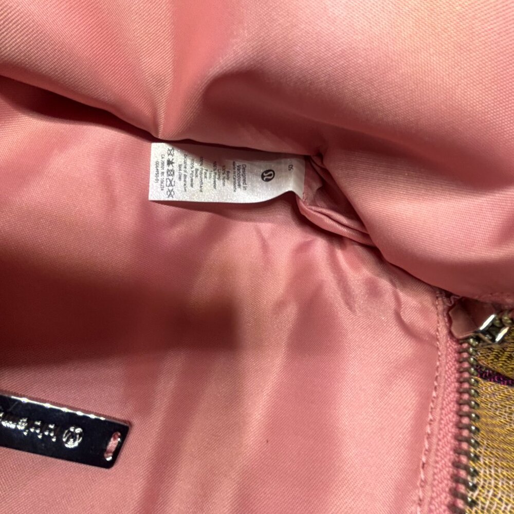 Lululemon Womens All Night Festival Bag Micro 1.5L Blush Silver Zipper Foldover - Picture 4 of 7